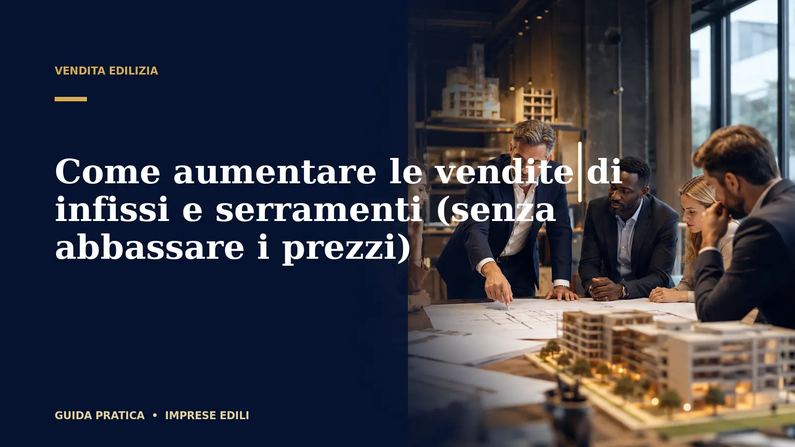 Come aumentare le vendite di infissi e serramenti (senza abbassare i prezzi)