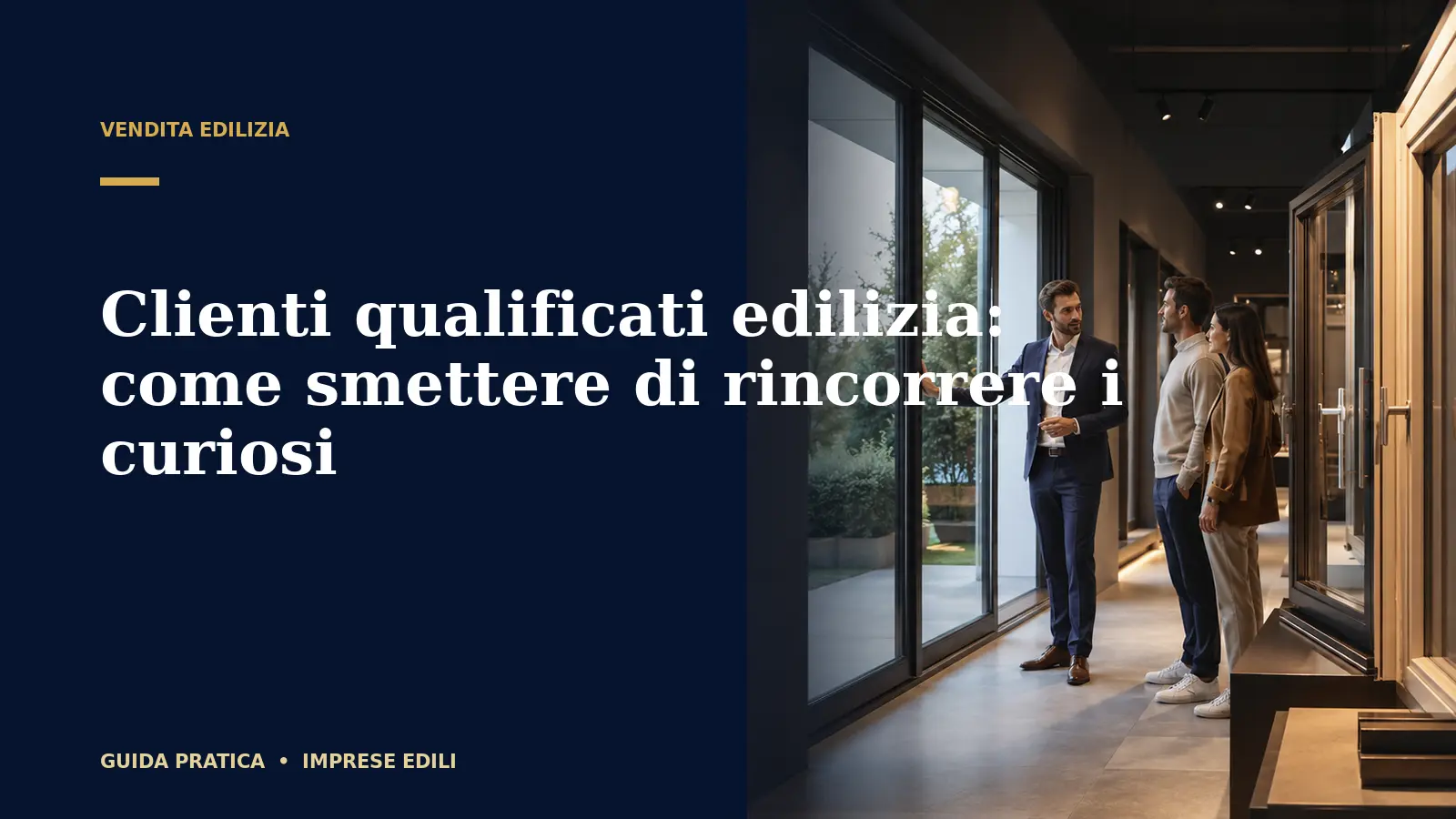 Clienti qualificati edilizia: come smettere di rincorrere i curiosi