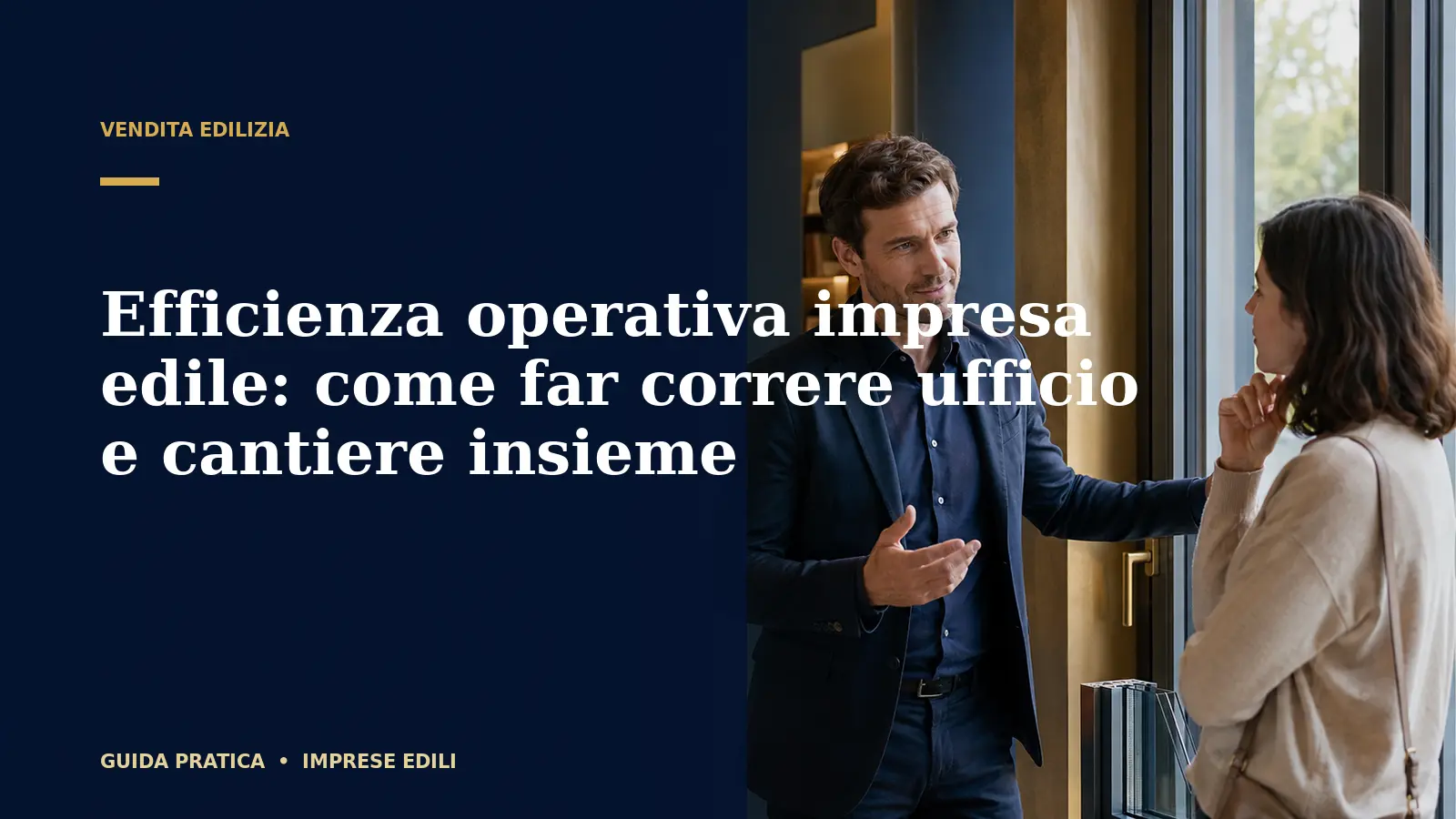 Efficienza operativa impresa edile: come far correre ufficio e cantiere insieme