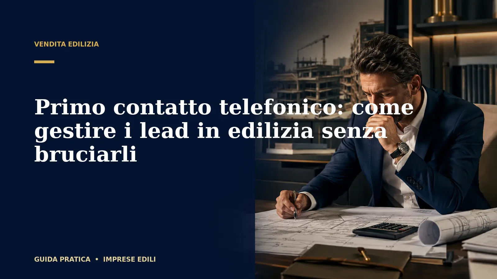 Primo contatto telefonico: come gestire i lead in edilizia senza bruciarli