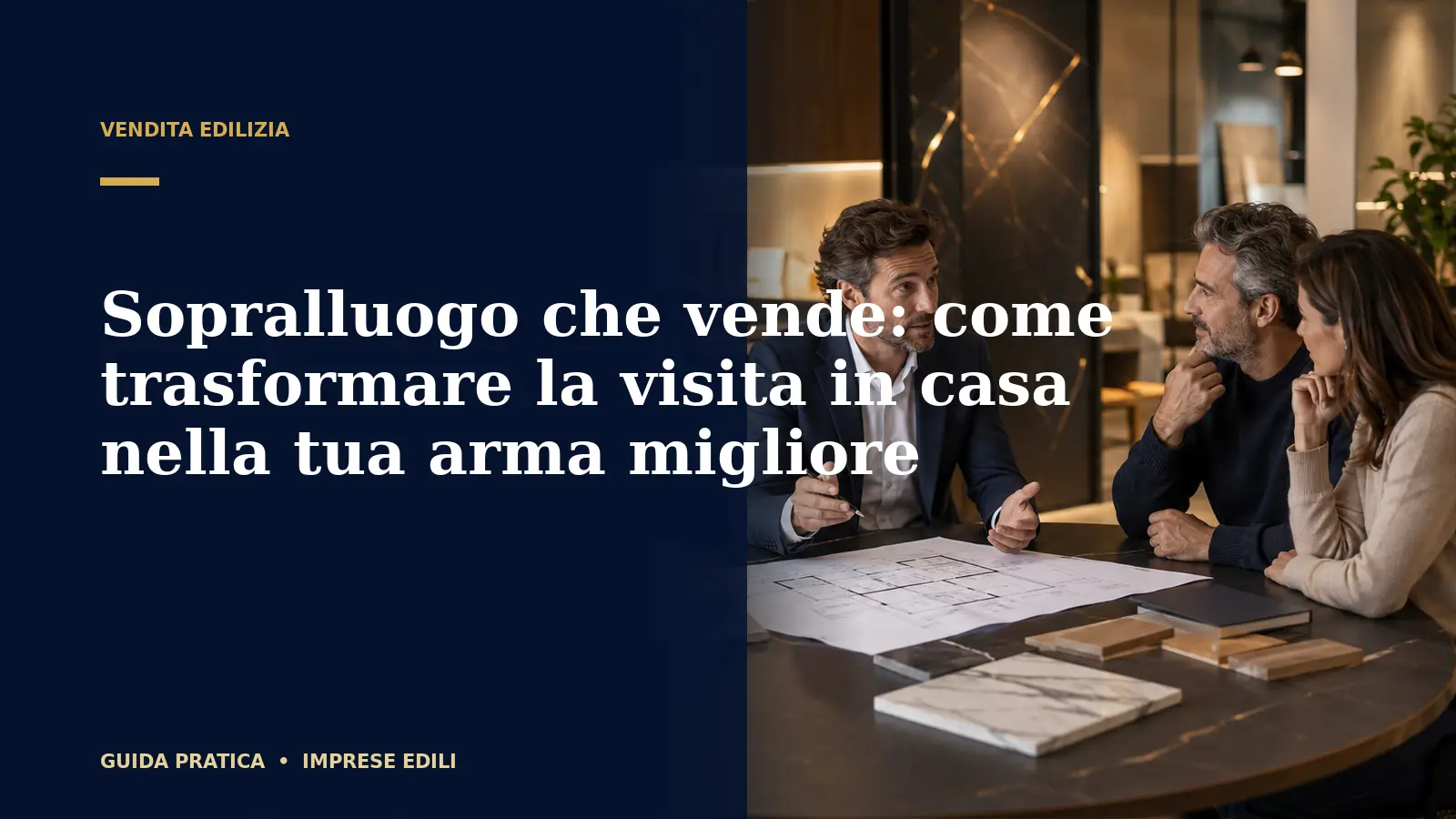 Sopralluogo che vende: come trasformare la visita in casa nella tua arma migliore