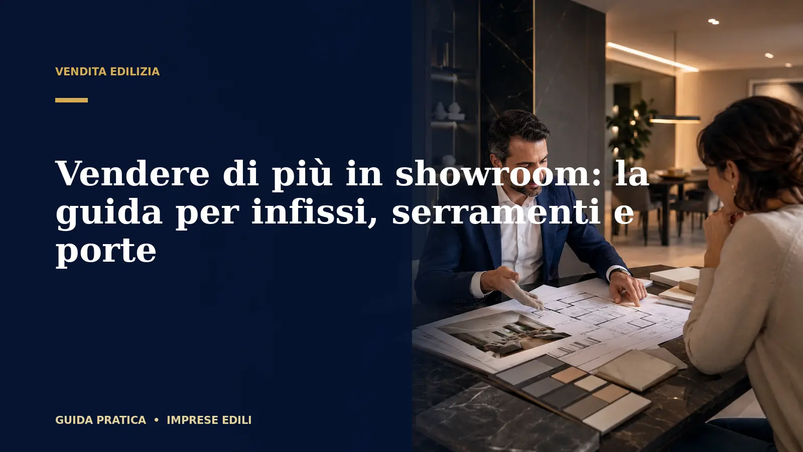 Vendere di più in showroom: la guida per infissi, serramenti e porte
